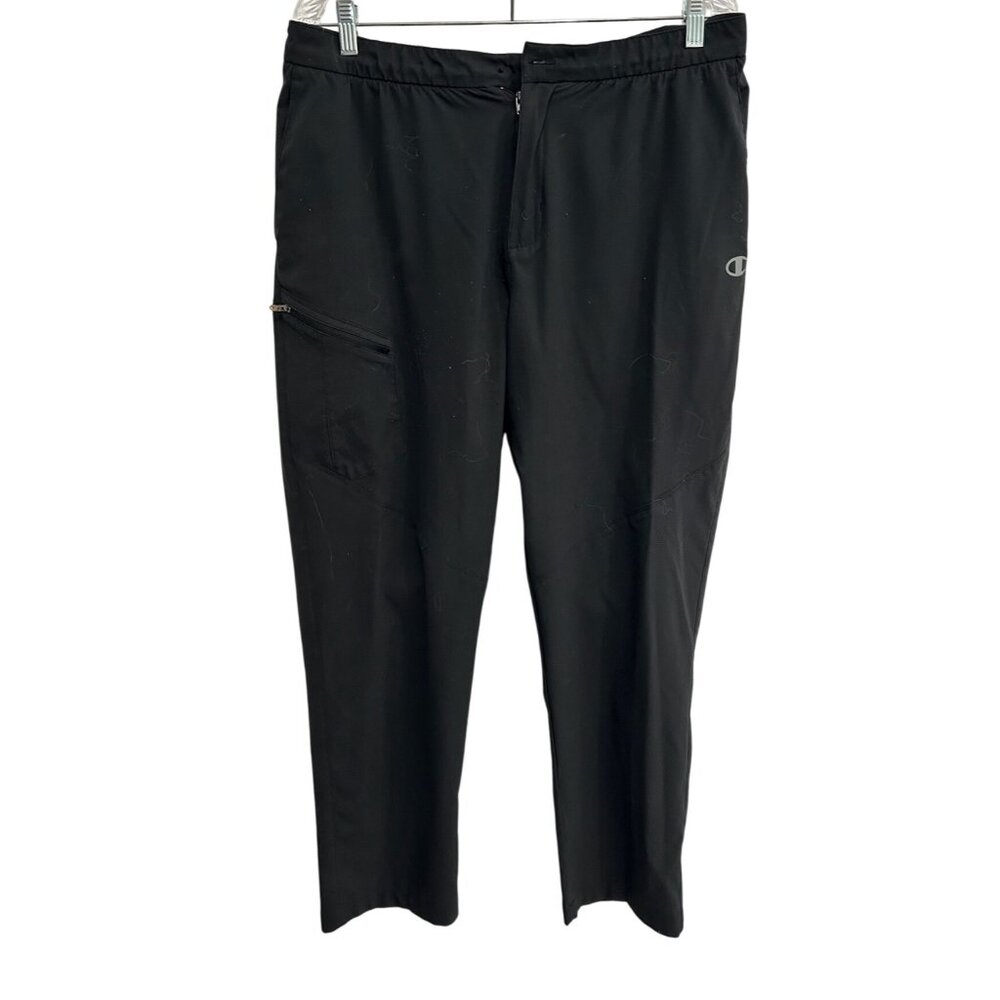 Champion Performance Black Athletic Performance Pants Zippered Side Pocket